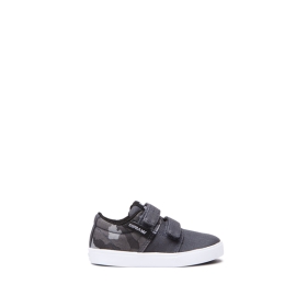 Kids Supra Low Top Shoes TODDLER STACKS II V Dk Grey/Camo/white | AU-46718